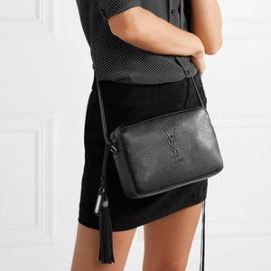 YSL Saint Laurent Black Camera Lou Bag